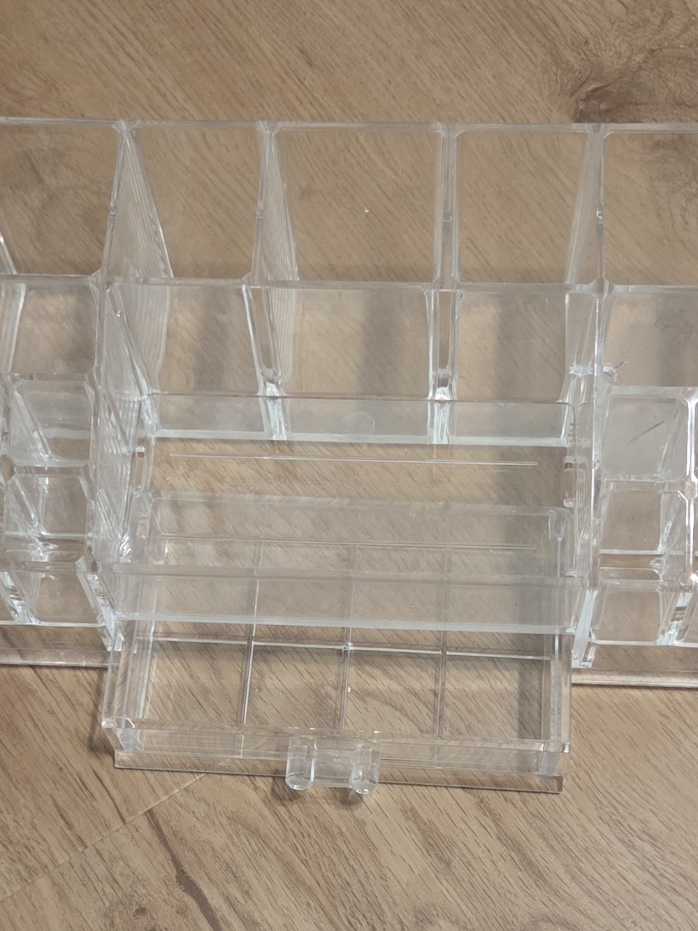 Clear Acrylic Makeup and Jewelry Organizer - With Drawer